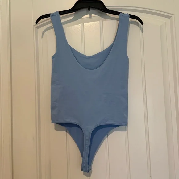 Free People Intimately Light Blue Sleeveless Bodysuit - Womens XS/S Small EUC - Picture 2 of 3